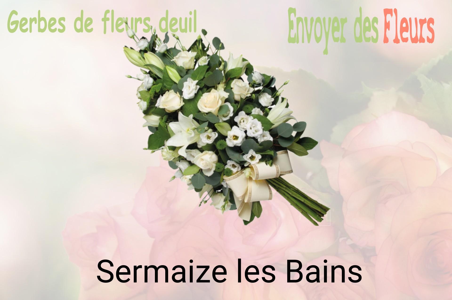 Gerbe de fleurs de deuil livrée à Sermaize-les-Bains